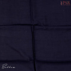 Dark Blue Assam Silk Dress Material