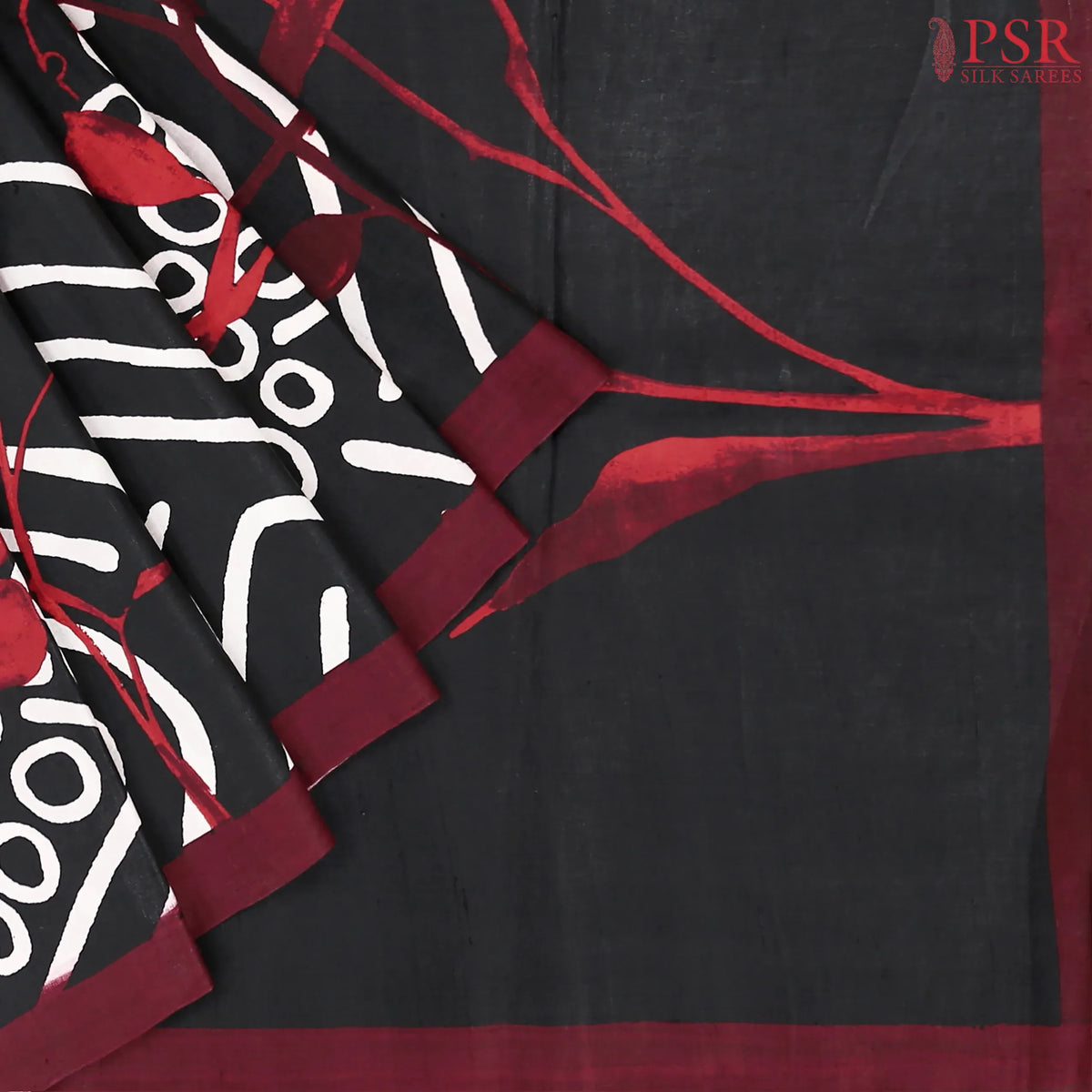 Black Kadhi Tussar Silk Saree