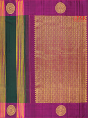 Dark Green Fancy Kanchipuram Silk Saree