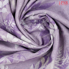 Lavender Linen Saree