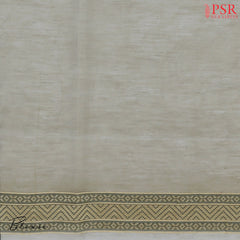 Olive Grey Banaras Silk Cotton Saree