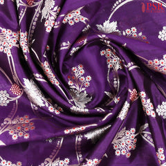 Violet Chiniya Silk Saree