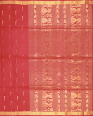 Spanish Red Soft Silk Mix Saree