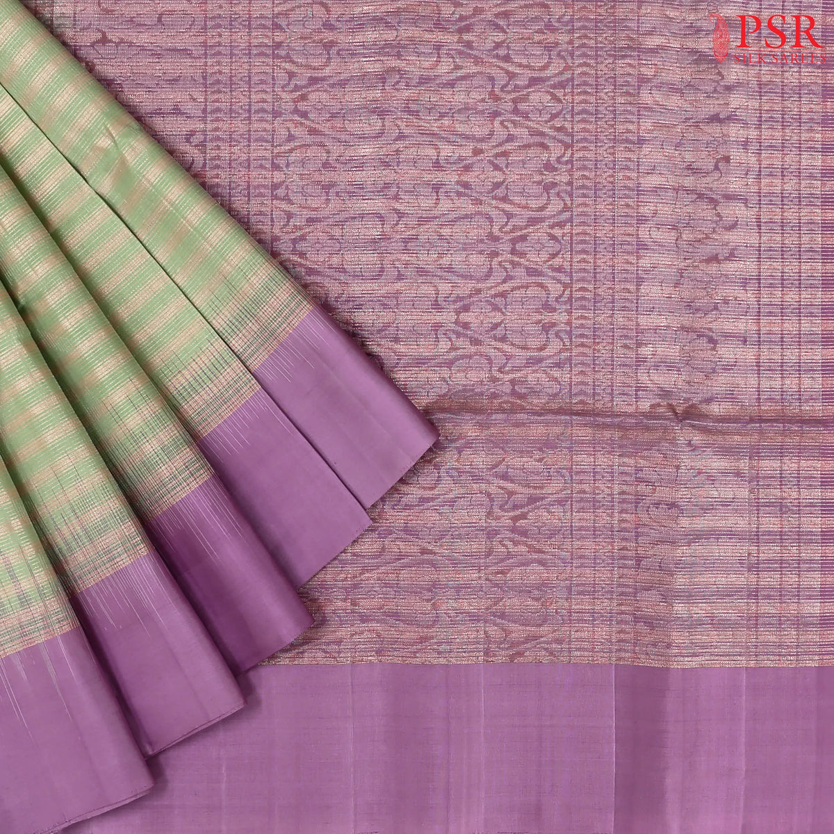 Pistachio Green Soft Silk Saree