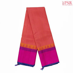 Orange & Magenta Kanchipuram Silk Saree