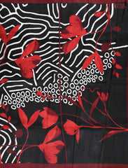 Black Kadhi Tussar Silk Saree