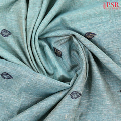 Lake Teal Ghicha Cotton Saree