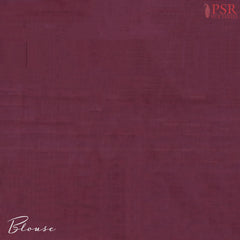 Burgundy Kalakshetra Kovai Cotton Saree