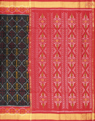Black Pochampally Soft Silk Saree