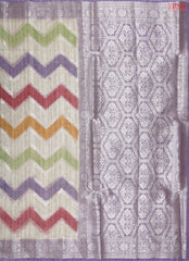 Beige & Multicolor Silk Cotton Saree