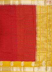 Red Assam Saree