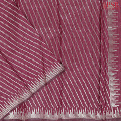 Wine Purple Semi Tassar Dress Material