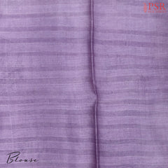 Lavender Kadhi Tussar Silk Saree