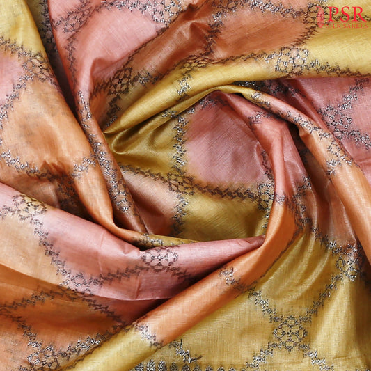 Multicolor Banaras Tussar Silk Saree