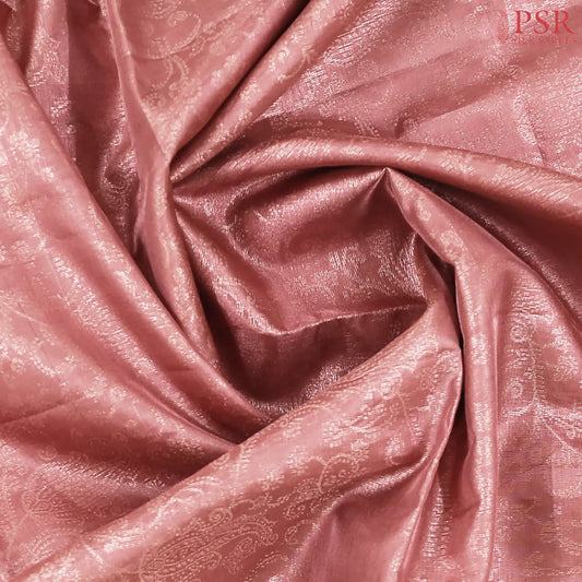 Copper Pink Tissue Soft Silk Saree