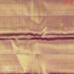 Golden Olive Kanchipuram Jacquard Tissue Silk Saree