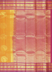 Marigold Fancy Kanchipuram Silk Saree