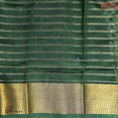 Chanderi Silk Cotton - Green & Grey