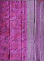 Violet Pink Banaras Tussar Silk Saree