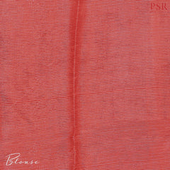 Red Semi Chiniya Saree