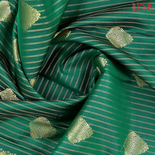 Emerald Green Fancy Kanchipuram Silk Saree