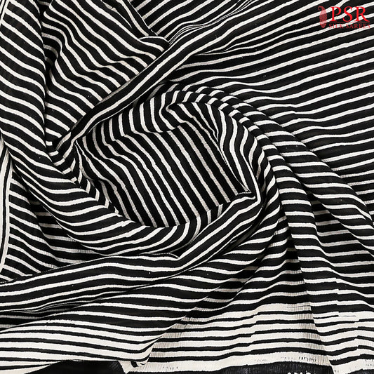 Black Georgette Saree