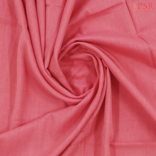 Coral Pink Byloom Cotton Saree