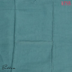 Steel Teal Semi Tassar Dress Material