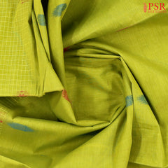 Lemongrass Green Kovai Cotton Saree