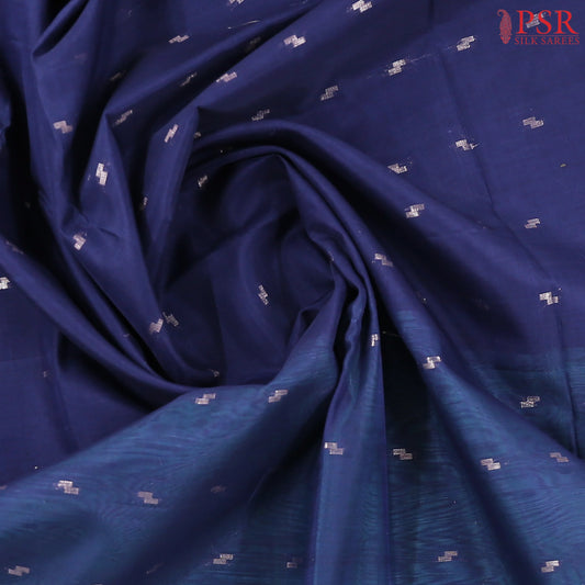 Navy Blue Silk Cotton Saree