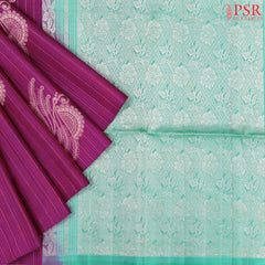 Dark Magenta Purple Soft Silk Saree