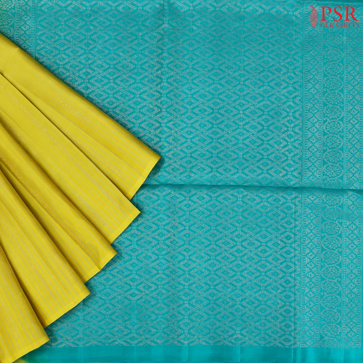 Citrus Yellow Soft Silk Saree