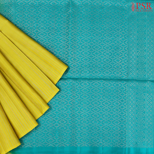 Citrus Yellow Soft Silk Saree