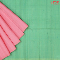 Flamingo Pink Soft Silk Saree
