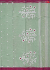 Mint Green Bengal Cotton Saree