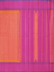 Orange & Magenta Kanchipuram Silk Saree