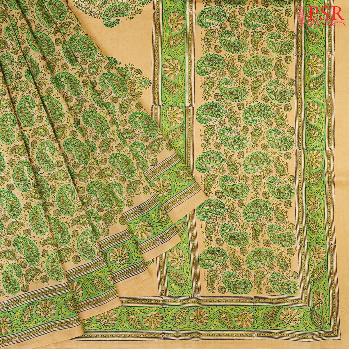 Termite Beige Murshidabad Silk Saree
