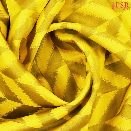 Corn Yellow Pochampally Soft Silk Saree
