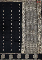 Black Semi Chiniya Saree