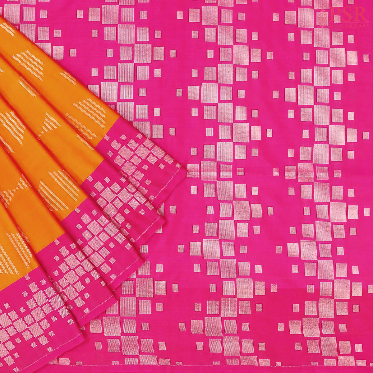 Saffron Soft Art Silk Saree