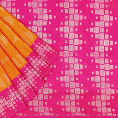 Saffron Soft Art Silk Saree