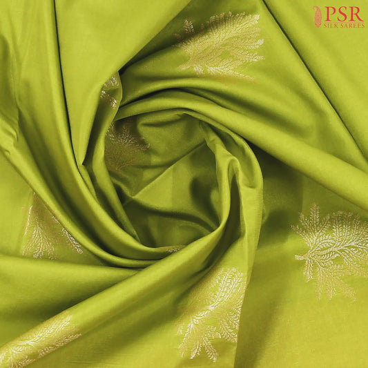 Pear Green Soft Art Silk Saree