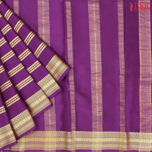 Almond Beige Mysore Silk Saree