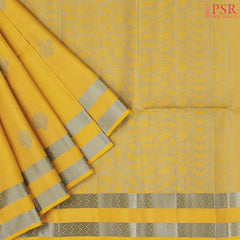 Sunglow Yellow Soft Silk Saree