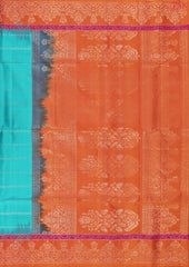 Dark Turquoise Soft Silk Saree