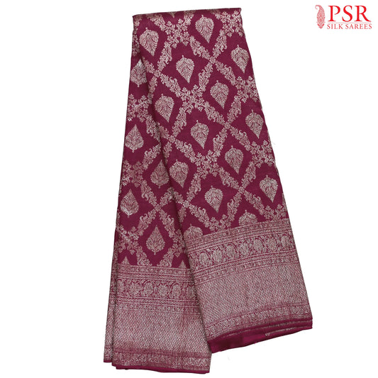 Burgundy Kanchipuram Silk Saree