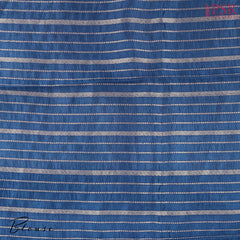 Dark Cobalt Blue Chiniya Silk Saree