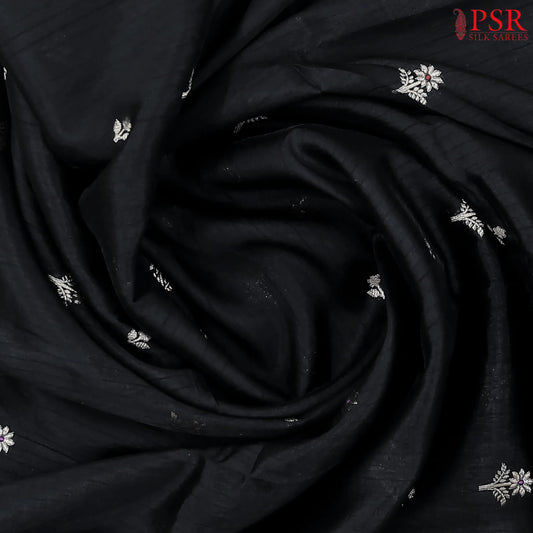Black Semi Chiniya Saree