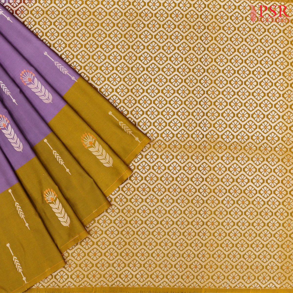 African Violet Soft Art Silk Saree