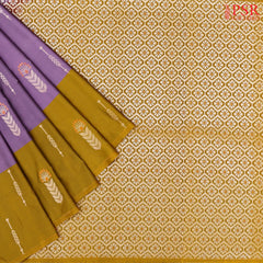 African Violet Soft Art Silk Saree